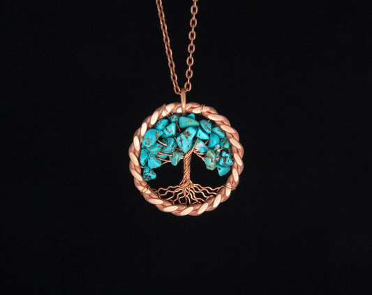 7th Copper Anniversary Necklace for Wife, Wedding Gift Jewelry for Her